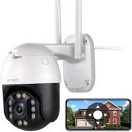 xmarto 2k auto-tracking wireless security camera with rotating lens, wifi ac power, 2-way audio, auto flood lights, color night vision, auto siren, ip66 weatherproof, sd card & cloud storage (dt3034) logo