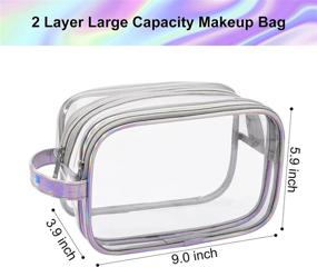 img 3 attached to 🧳 Water-Resistant Lermende Portable Toiletry Organizer for Travel