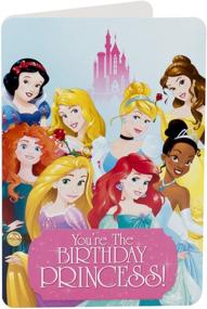 img 2 attached to 🛍️ Hallmark Disney Princesses Large 13" Gift Bag with Birthday Card and Tissue Paper