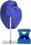 🚿 turbella 2in1: the ultimate shower cap turban and hair-drying towel wrap in one - luxury microfiber with swarovski button logo