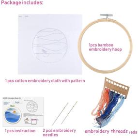 img 2 attached to Embroidery Starter Pattern Threads Needles