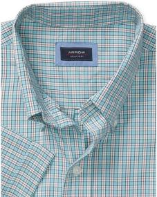 img 1 attached to 👔 Arrow Hamilton Poplin Sleeve 3X Large Men's Shirts - Comfortable and Stylish Clothing for Big & Tall