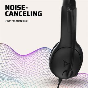 img 1 attached to 🎧 PDP Gaming LVL40 Stereo Headset with Mic for Nintendo Switch - PC, iPad, Mac, Laptop Compatible - Noise Cancelling Microphone, Lightweight, Soft Comfort On-Ear Headphones, Universal 3.5mm Jack - Black
