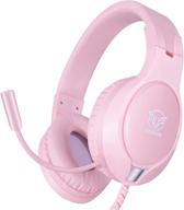 🎮 ultimate gaming experience: noise cancelling over ear gaming headset for ps4, pc, xbox one, mac, switch - with mic, surround sound & memory earmuffs logo