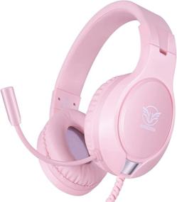 img 4 attached to 🎮 Ultimate Gaming Experience: Noise Cancelling Over Ear Gaming Headset for PS4, PC, Xbox One, Mac, Switch - with Mic, Surround Sound & Memory Earmuffs