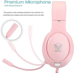 img 2 attached to 🎮 Ultimate Gaming Experience: Noise Cancelling Over Ear Gaming Headset for PS4, PC, Xbox One, Mac, Switch - with Mic, Surround Sound & Memory Earmuffs