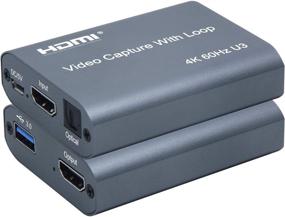 img 4 attached to 📸 BlueAVS HDMI в USB видео захват карты 1080P: Прямая трансляция и запись с DSLR камкордером Action Cam - Вывод на 4K@60Hz и захват на 1080P@60Hz (серебро)