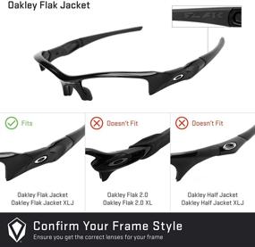 img 1 attached to 🕶️ Усилите свои солнцезащитные очки Oakley с заменяемыми стелс-линзами Revant