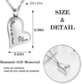 img 3 attached to XIUDA Necklace Forever Cremation Stainless