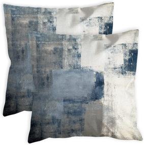img 4 attached to COLORPAPA Abstract Artwork Decorative Pillows