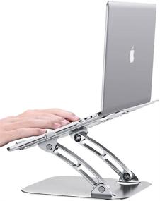 img 3 attached to Enhance Your Laptop Experience with a 🔧 Foldable Laptop Stand - Portable, Adjustable and MacBook Compatible!