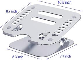 img 2 attached to Enhance Your Laptop Experience with a 🔧 Foldable Laptop Stand - Portable, Adjustable and MacBook Compatible!