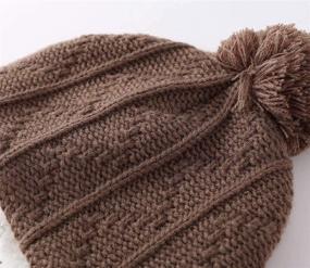 img 3 attached to ❄️ Toddler Girls Winter Hat with Earflaps - Home Prefer Warm Thermal Knitted Hat for Kids