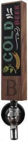 img 4 attached to 🍺 Personalized Monogram B Chalkboard Beer Tap Handle - Perfect for Home Brewing, Kegerators, and Home Bars | 8 Inch Tall Walnut Wood Gift for Him