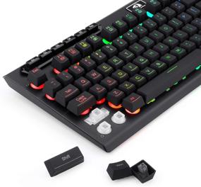 img 1 attached to 💡 Enhanced Redragon K511 PRO RGB Gaming Keyboard: Wired LED Backlit, 104 Keys, Programmable Macros, Silent Membrane, Windows PC Gamer Computer
