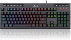 img 3 attached to 💡 Enhanced Redragon K511 PRO RGB Gaming Keyboard: Wired LED Backlit, 104 Keys, Programmable Macros, Silent Membrane, Windows PC Gamer Computer
