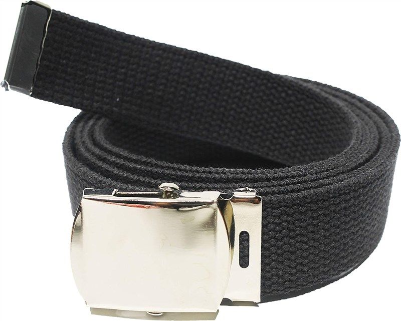 cotton military black chrome buckle 로고