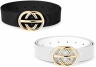 womens belts fashion double buckle women's accessories logo