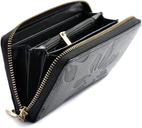 img 2 attached to Womens Leather Wallets Capacity Wristlet