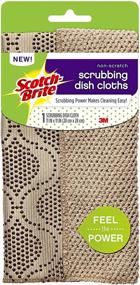 img 1 attached to 🧽 8 Pack of Scotch-Brite Scrubbing Dish Cloths in Assorted Colors - Efficient Cleaning Solution