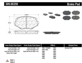 img 2 attached to 🔒 Enhance Braking Performance with StopTech 309.06350 Sport Brake Pads