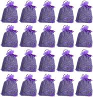 🌸 20 pack renm organic dried lavender sachets for closets and drawers - 10 ounce lavender bud sachets, premium dried lavender buds логотип