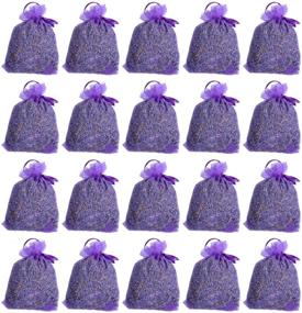 img 4 attached to 🌸 20 Pack RENM Organic Dried Lavender Sachets for Closets and Drawers - 10 Ounce Lavender Bud Sachets, Premium Dried Lavender Buds