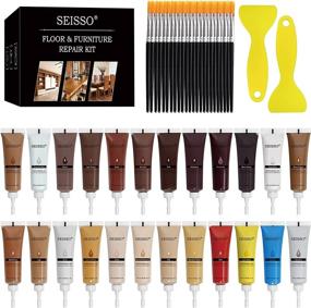 img 4 attached to 🔧 Revitalize Your Furniture: Complete 50-Piece Wood Floor Repair Kit - Fix Scratches, Stains, Laminate, and More with 24 Touch-Up Colors, Scraper, and Brushes