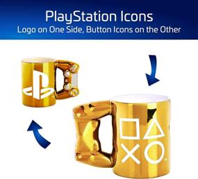 img 1 attached to Officially Licensed Playstation Gold Controller Coffee Mug, 11 oz - Enhance Your Gaming Experience!