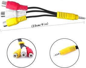 img 1 attached to 🔌 AV адаптер для TCL TV - Кабель с RCA на AV вход, 9 дюймов, замена