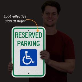 img 2 attached to SmartSign Basics Reserved Parking Federal Handicap Parking Sign