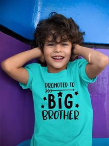 img 2 attached to Vintage Boys' Clothing: Promoted 👕 Sibling Announcement Tops, Tees & Shirts