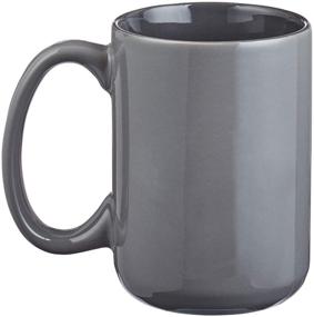 img 2 attached to 🏋️ Gray 14oz Men's Coffee Cup: Be Strong & Courageous with Scripture