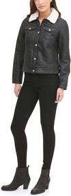 img 1 attached to Stylish and Cozy: Levis Classic Trucker Shearling Women's Jacket - Shop Now!