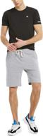 zengjo men's sweat shorts: stylish and comfortable cotton french terry gym shorts for men logo