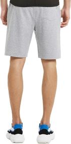 img 2 attached to Zengjo Men's Sweat Shorts: Stylish and Comfortable Cotton French Terry Gym Shorts for Men