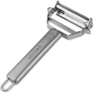 effortless julienne peeling: secura premium ultra sharp stainless steel vegetable peeler for potato apple logo