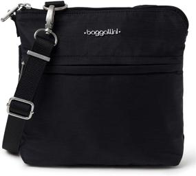 img 4 attached to Baggallini Anti Theft Leisure Crossbody Black Women's Handbags & Wallets