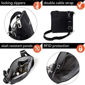 img 2 attached to Baggallini Anti Theft Leisure Crossbody Black Women's Handbags & Wallets