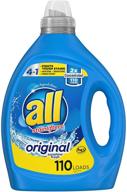 🧺 all liquid laundry detergent - tough stain fighter, high efficiency compatible, 2x concentrated formula, 110 loads logo