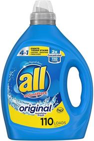 img 4 attached to 🧺 all Liquid Laundry Detergent - Tough Stain Fighter, High Efficiency Compatible, 2X Concentrated Formula, 110 Loads