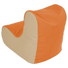 img 1 attached to ECR4Kids SoftZone Toddler Bean Orange