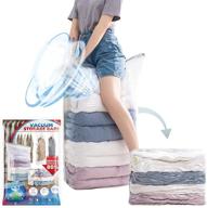 taili jumbo cube vacuum storage bags - 8 pack. no hand pump required for compression. save up to 80% space. extra large bags for clothes, beddings, comforters, pillows. логотип