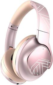 img 4 attached to 🎧 PowerLocus Active Noise Cancelling Headphones: Bluetooth Over-Ear Headphones with 70Hrs Playtime, Hi-Fi Deep Bass, Foldable & Wireless -- Perfect for Phones/Laptops/PC