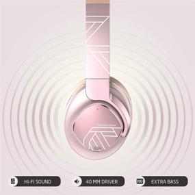 img 3 attached to 🎧 PowerLocus Active Noise Cancelling Headphones: Bluetooth Over-Ear Headphones with 70Hrs Playtime, Hi-Fi Deep Bass, Foldable & Wireless -- Perfect for Phones/Laptops/PC