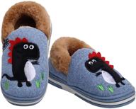 yinbwol slippers dinosaur non slip numeric_12 boys' shoes logo