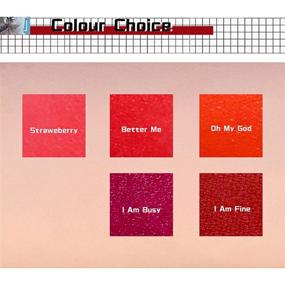 img 2 attached to 💄 20 Pcs Box Tattoo Lipstick Cigarette Cotton Swab: Long-Lasting Lip Gloss Lipstick for Women - Classic-Strawberry Red