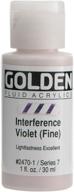 golden fluid acrylic paint ounce interference logo