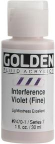 img 1 attached to Golden Fluid Acrylic Paint Ounce Interference