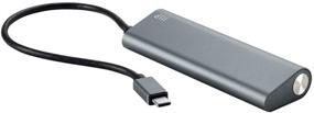 img 4 attached to 4-портовый USB-C хаб Monoprice 114908 - алюминий, передача данных супербыстро, совместим с MacBook, Chromebook и другими устройствами, серый - подробный обзор и руководство по покупке.